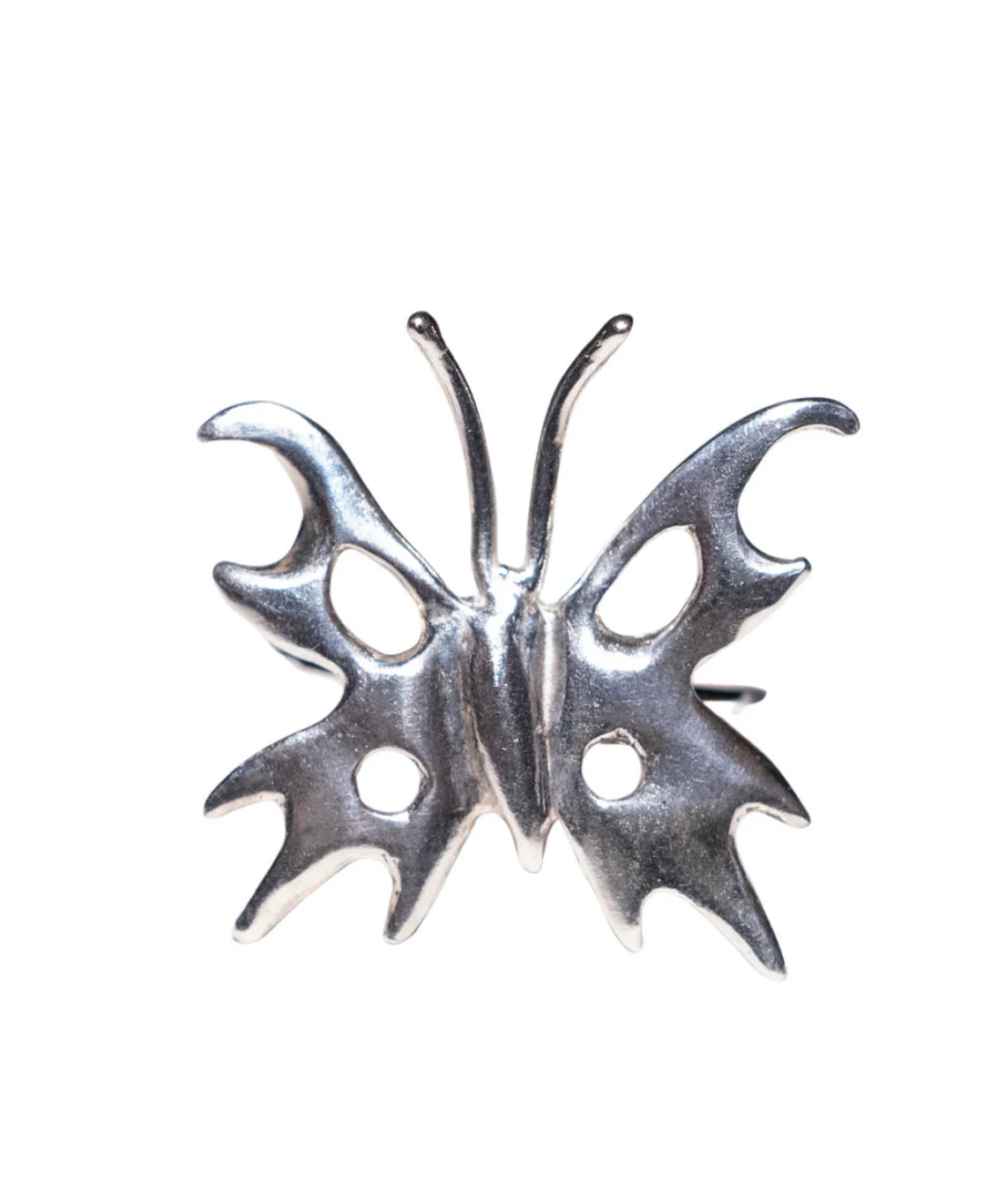 Chrome Papillon Ring