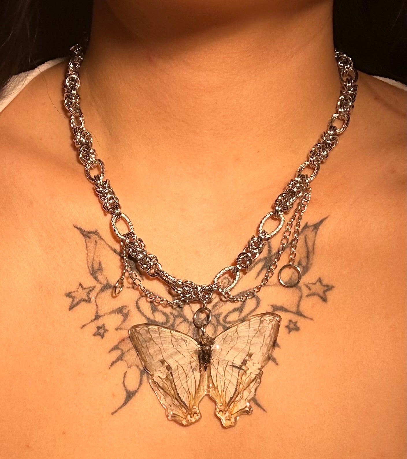 Hardware Moth Necklace