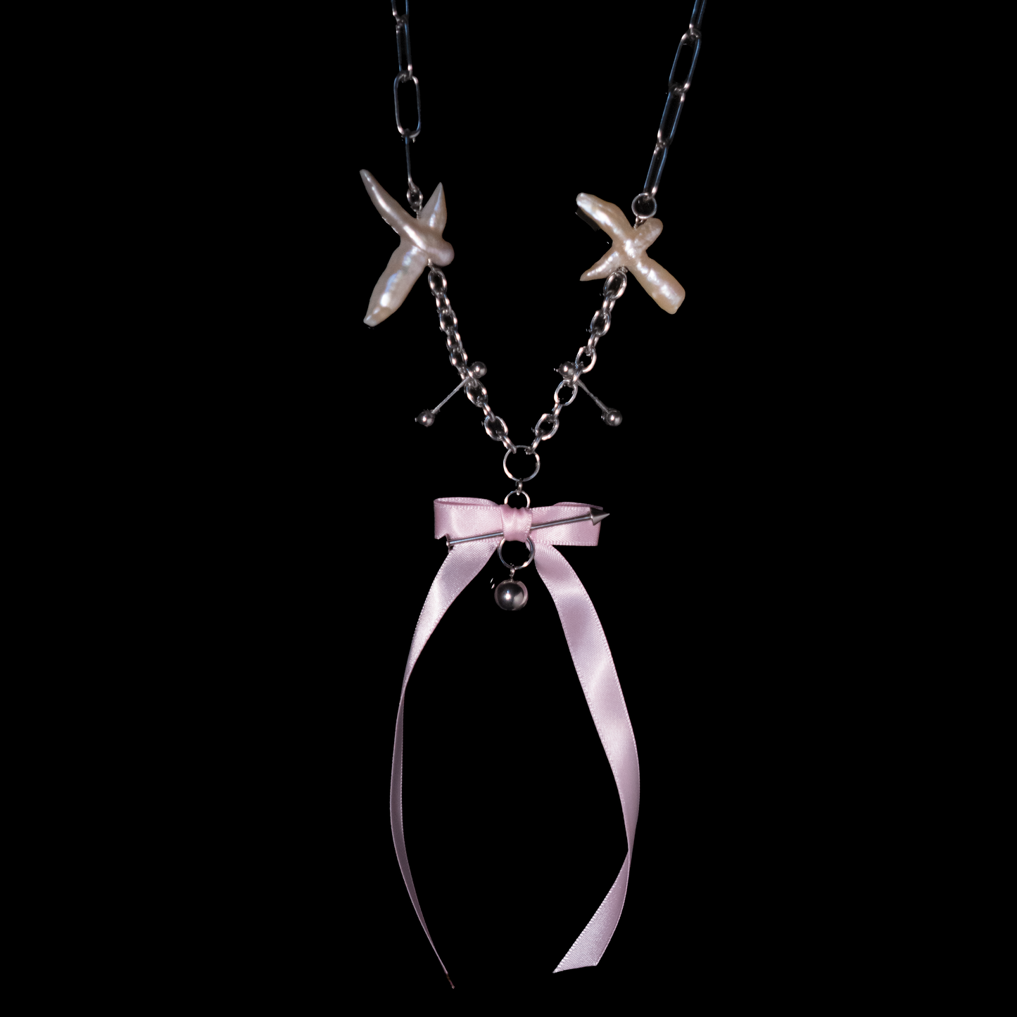 Punk Bow Necklace