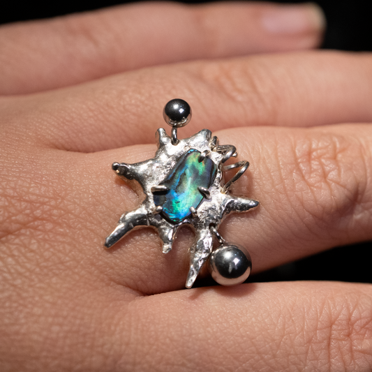 Spike Moon Ring 6.5