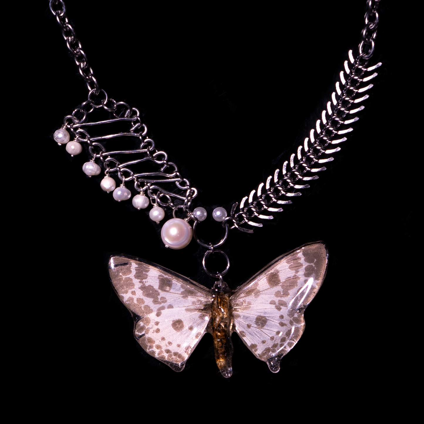 Fishtail Moth Necklace