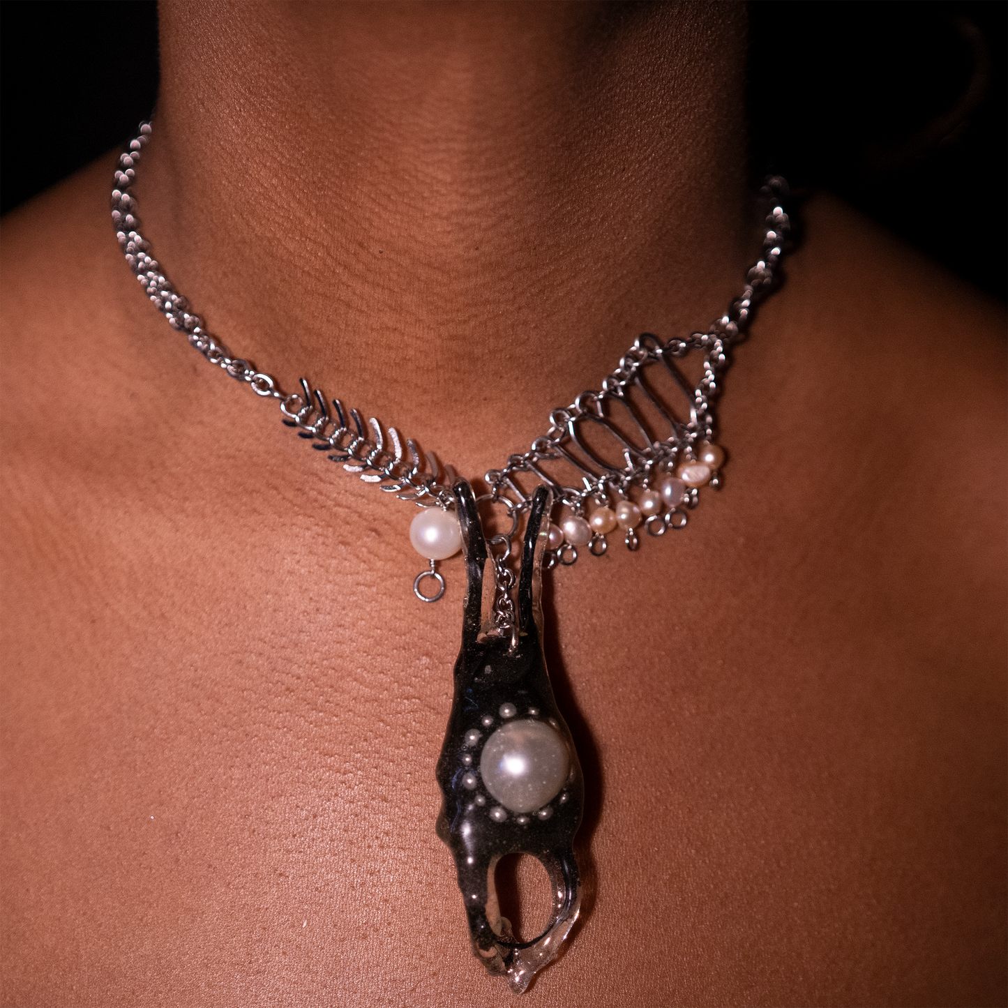 Fishtail Shark Egg Necklace